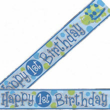 Load image into Gallery viewer, Boys 1st Birthday Turtle Themed Party Supplies for 16 Guests This Ultimate Party Pack Includes Banner, Table Cover, Cups, Luncheon Napkins, Plates, Treat Bags, Invitations, Curling Ribbon, Streamer, and Balloons - This Bundle Includes 108 Pieces!
