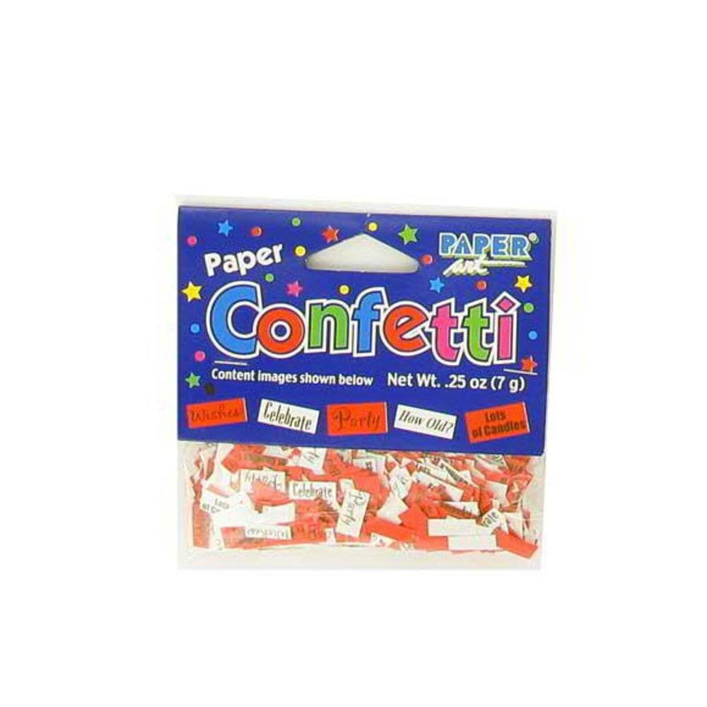 144 Packs of birthday paper confetti assorted sayings