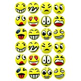 24 Emoji Foam Stress Ball - Squeeze Relief Novelty Toys