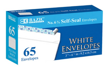 Load image into Gallery viewer, #6 3/4 Self-Seal White Envelope (65/Pack)
