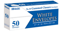 Load image into Gallery viewer, #10 White Envelope w/ Gummed Closure (50/Pack)
