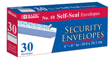 Load image into Gallery viewer, #10 Self-Seal Security Envelope (30/Pack)
