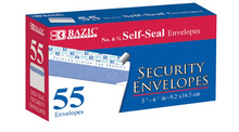 Load image into Gallery viewer, #6 3/4 Self-Seal Security Envelope (55/Pack)
