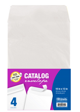 Load image into Gallery viewer, 10&quot; x 13&quot; Self-Seal White Catalog Envelope (4/Pack)
