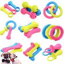 Load image into Gallery viewer, 1PCS Pet Toys for Small Dogs Rubber Resistance To Bite Dog Toy Teeth Cleaning Chew Training Toys Pet Supplies Puppy Dogs Cats
