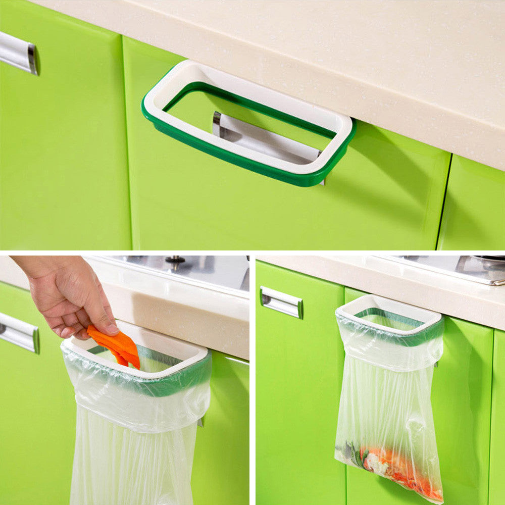 2016 Solid Hanging Kitchen Cabinet Cupboard Door Back Stand Trash Rack Style Storage Garbage Bags Vovotrade