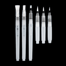 Load image into Gallery viewer, 3/6 PCS Set Water Paint Soft Brush Pen Watercolor Brush Pen refillable Nylon Brush Tip Pen For Painting Drawing Art Supplies
